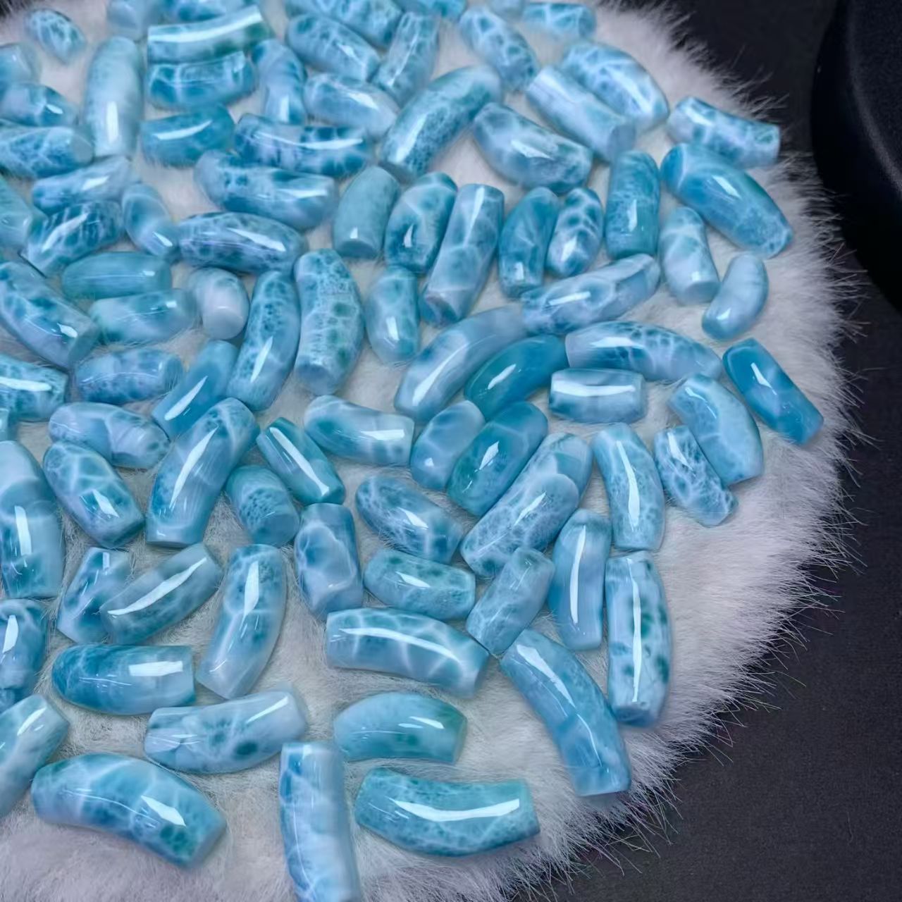 14x28mm Larimar Cabachon AAAA Quality