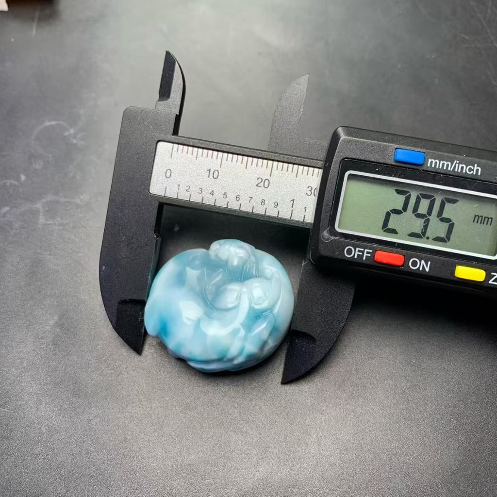 Dalphin Carved Larimar AAAA Quality