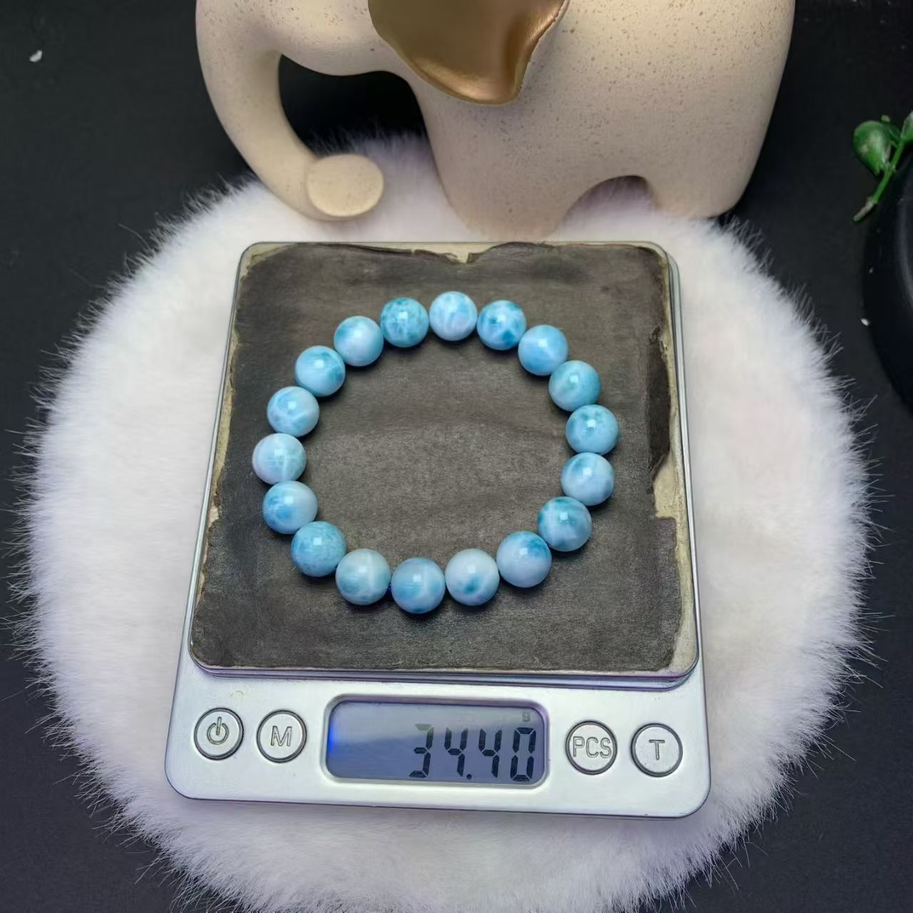 11mm Larimar Bracelet AAAA Quality