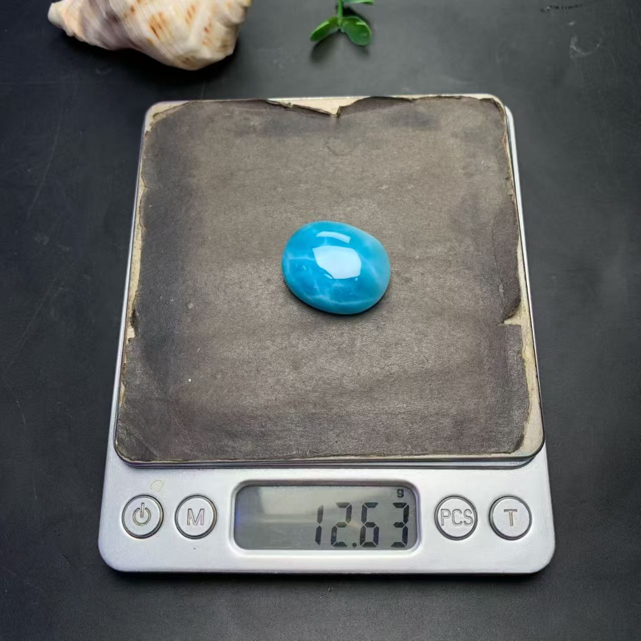 23x27mm Larimar Cabachon AAAA Quality