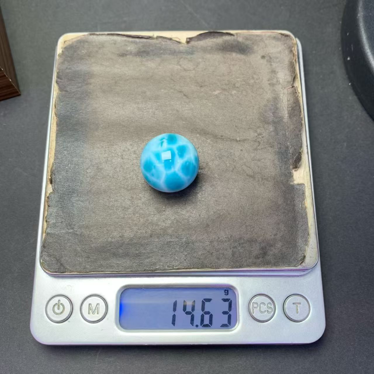 21mm Larimar Sphere  AAAAA Quality
