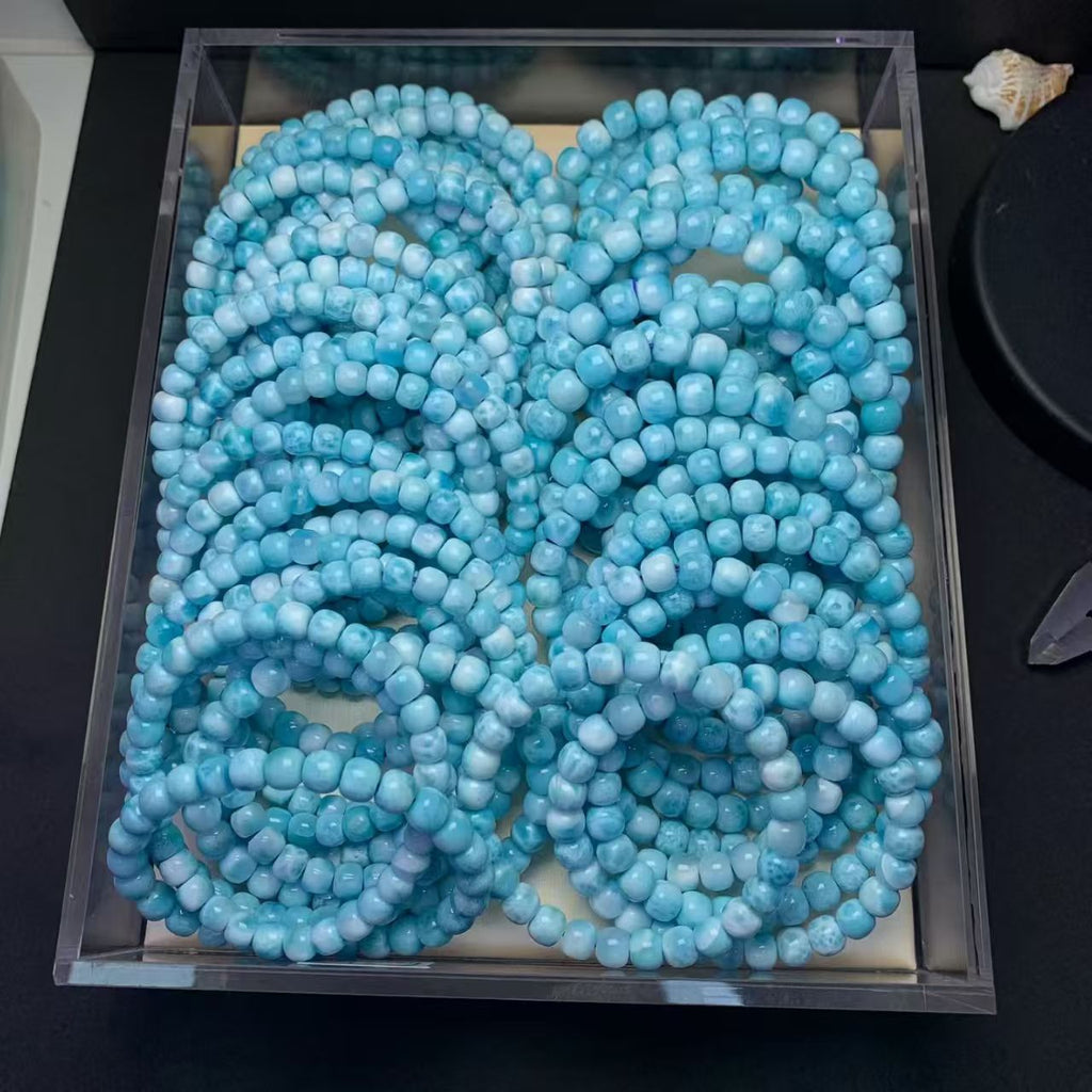 9mm Larimar Bracelets AAAA Quality