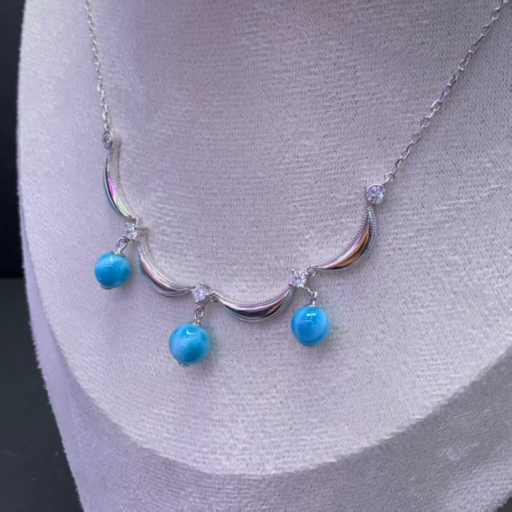 Larimar Chain Necklace AAAA Quality