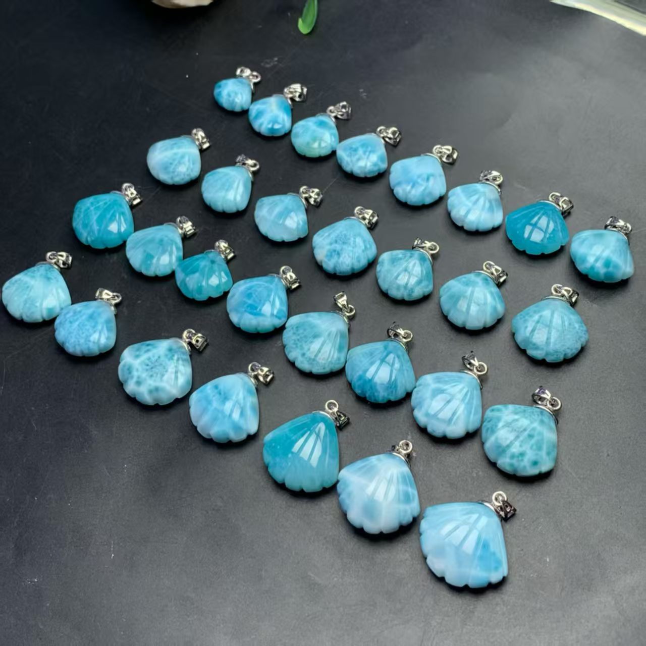 Larimar Shell Pendant AAAA Quality