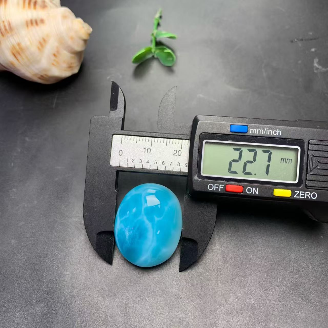 23x27mm Larimar Cabachon AAAA Quality