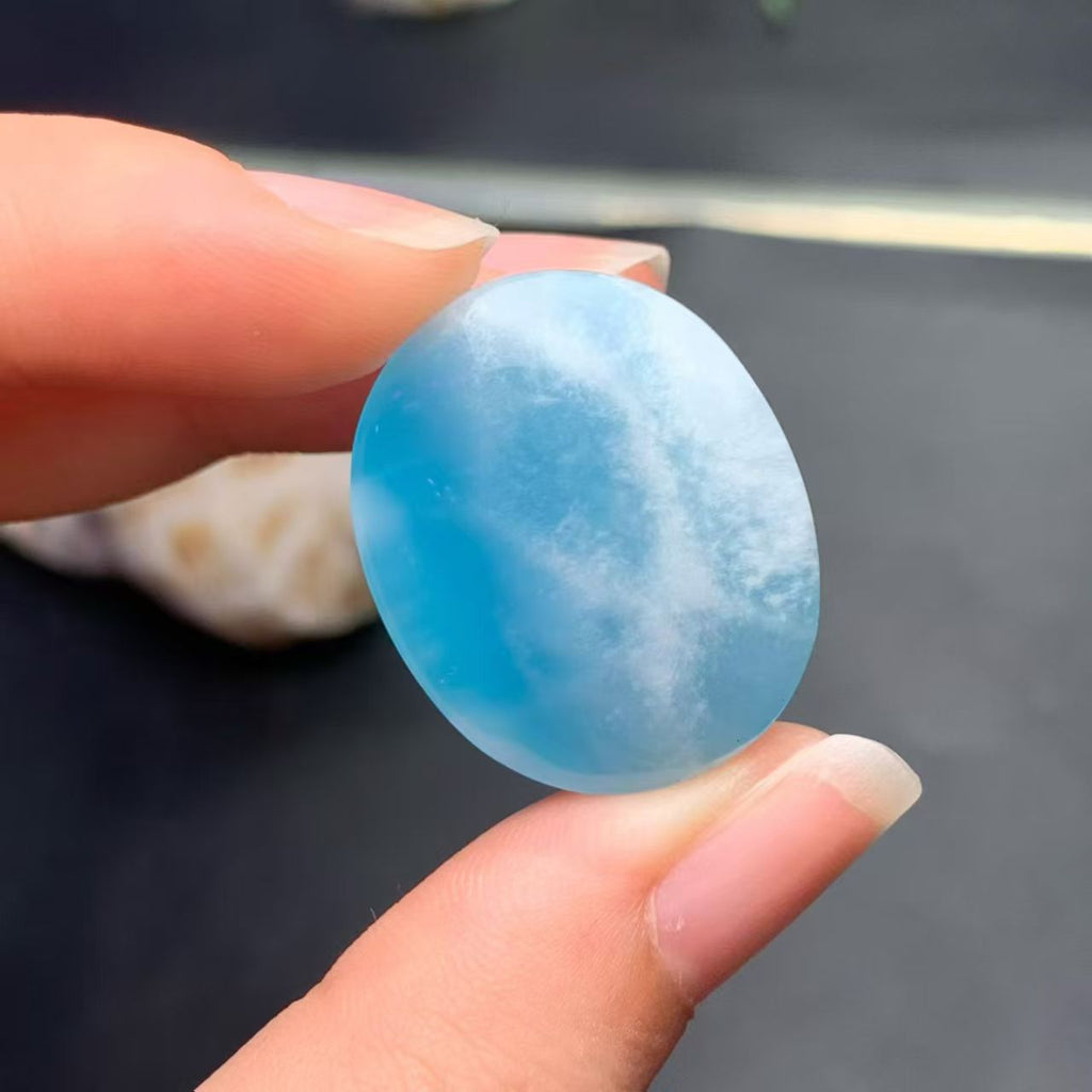 23x27mm Larimar Cabachon AAAA Quality