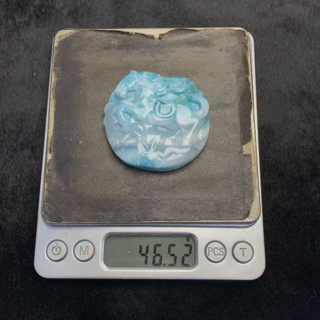 Horse Carved Larimar AAAA Quality