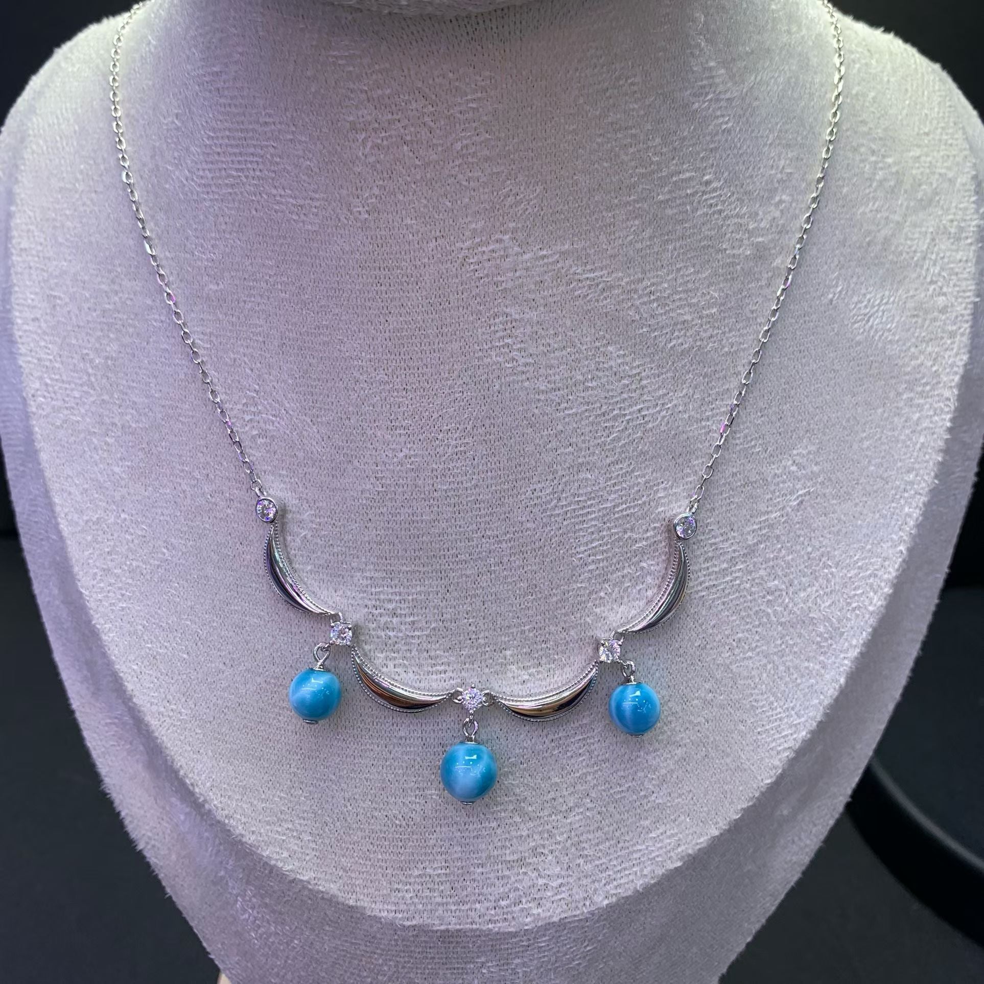 Larimar Chain Necklace AAAA Quality
