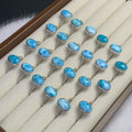 Larimar Oval Ring AAAA Quality