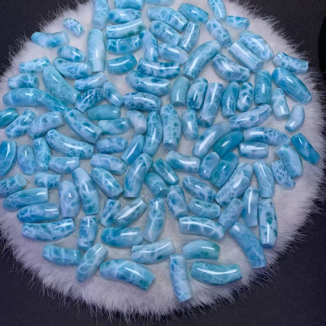 14x28mm Larimar Cabachon AAAA Quality