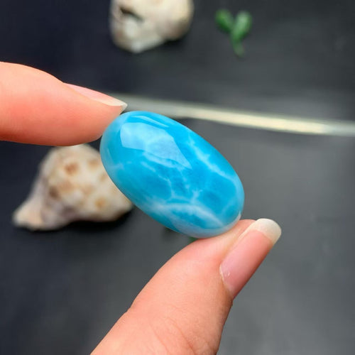 18x30mm Larimar Cabachon AAAA Quality