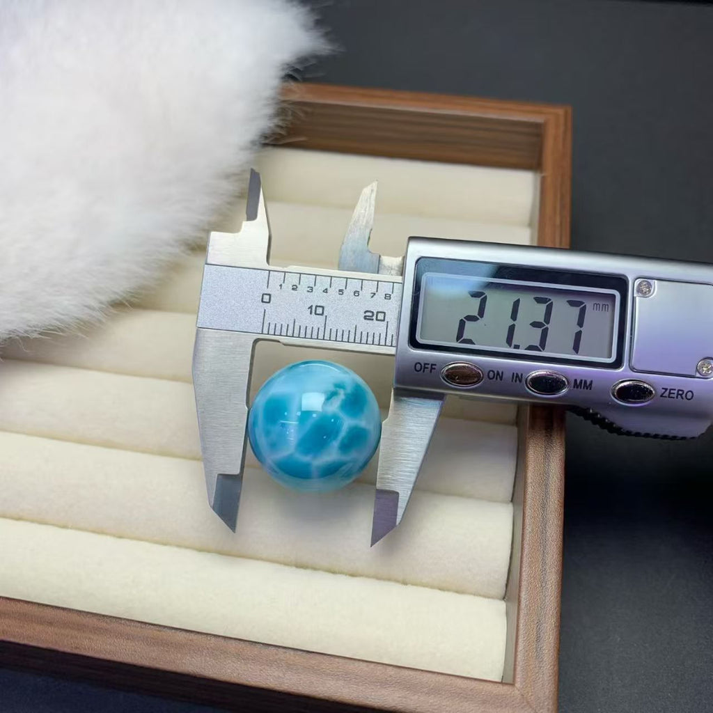 21mm Larimar Sphere  AAAAA Quality