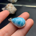 Larimar Tear Drop Pendant AAAA Quality