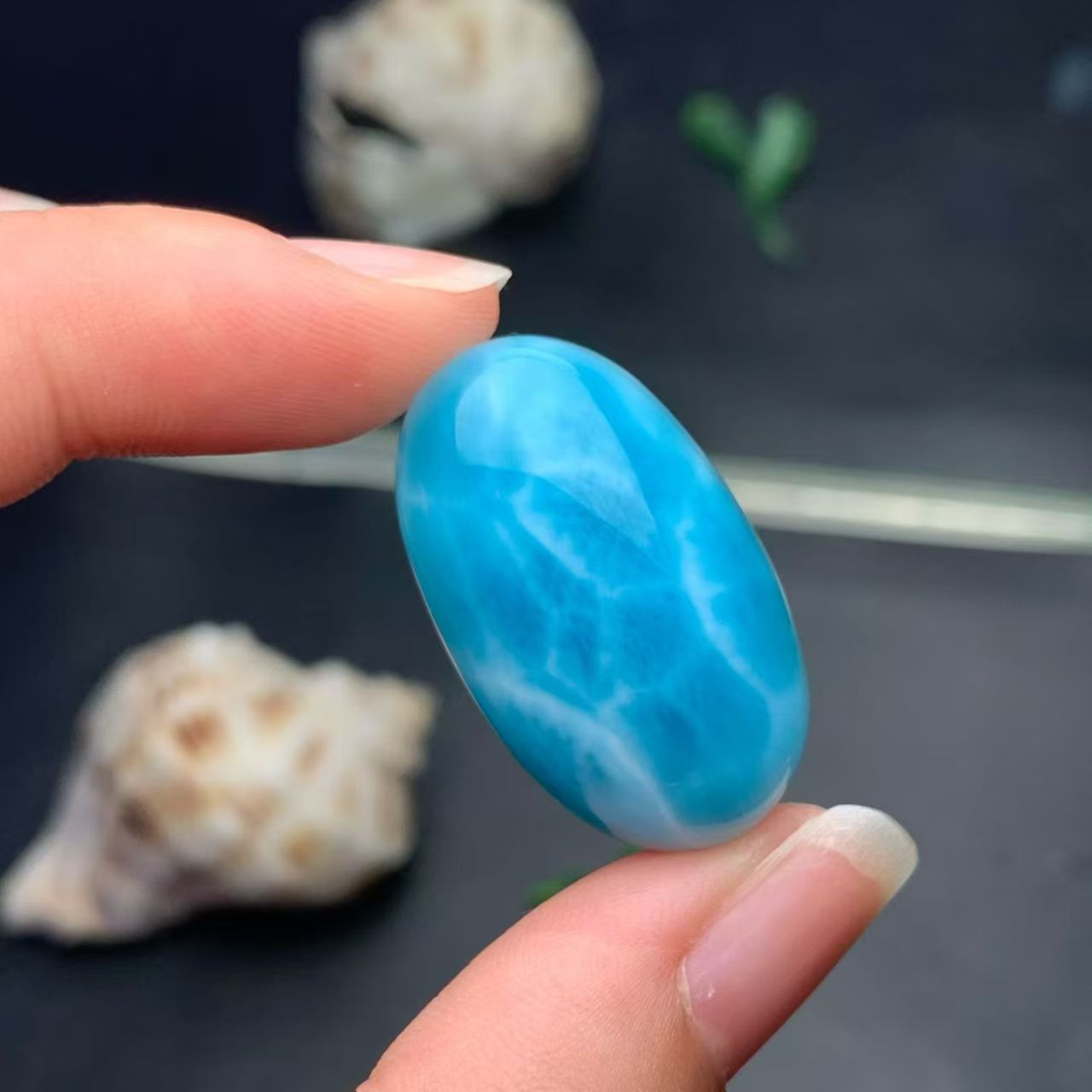 18x30mm Larimar Cabachon AAAA Quality
