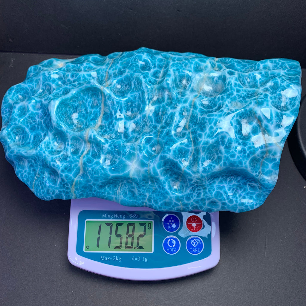 Larimar Raw Piece AAAA Quality 121