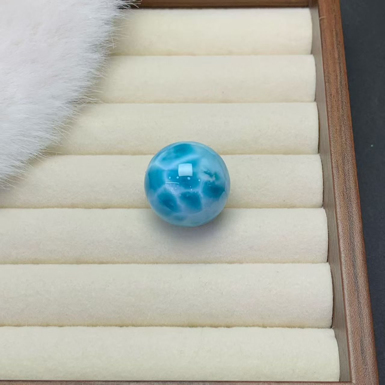 21mm Larimar Sphere  AAAAA Quality