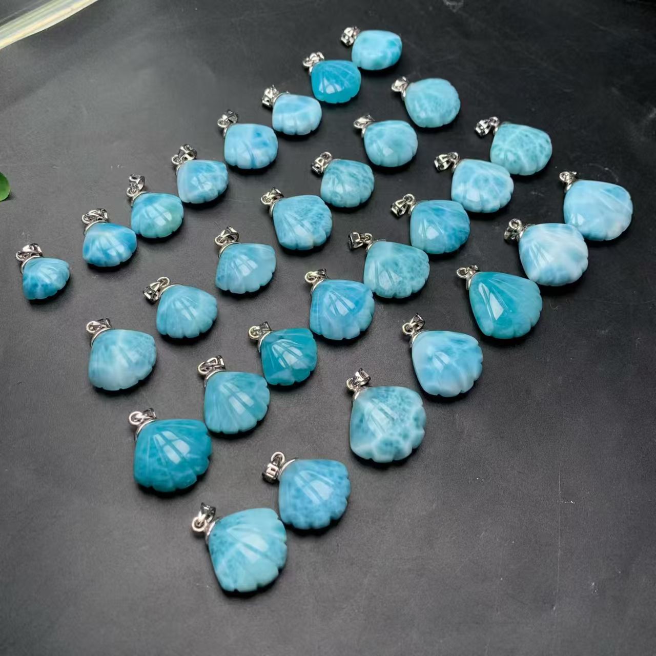 Larimar Shell Pendant AAAA Quality