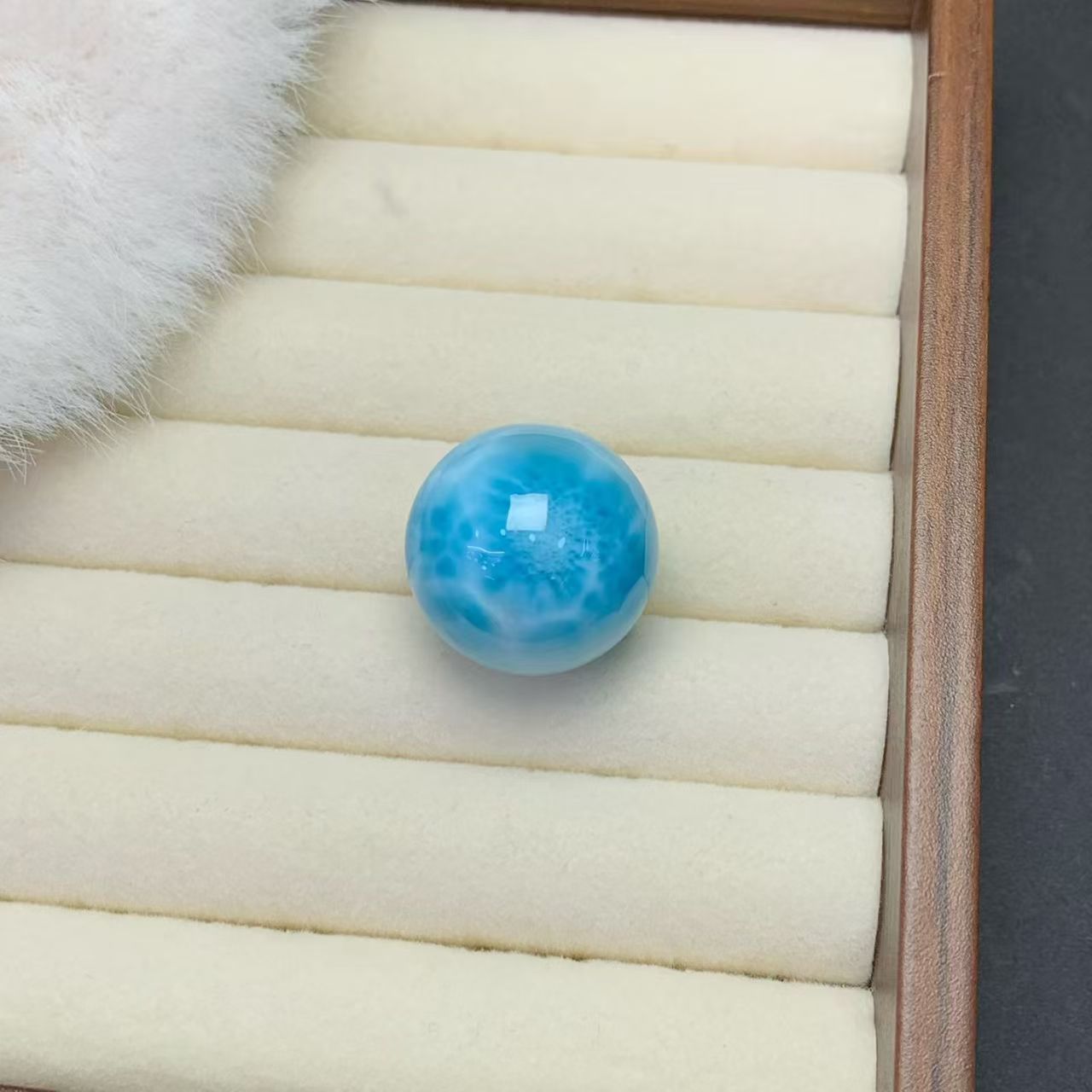 21.8mm Larimar Sphere AAAAA Quality