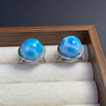 Larimar Round Ring  AAAA Quality