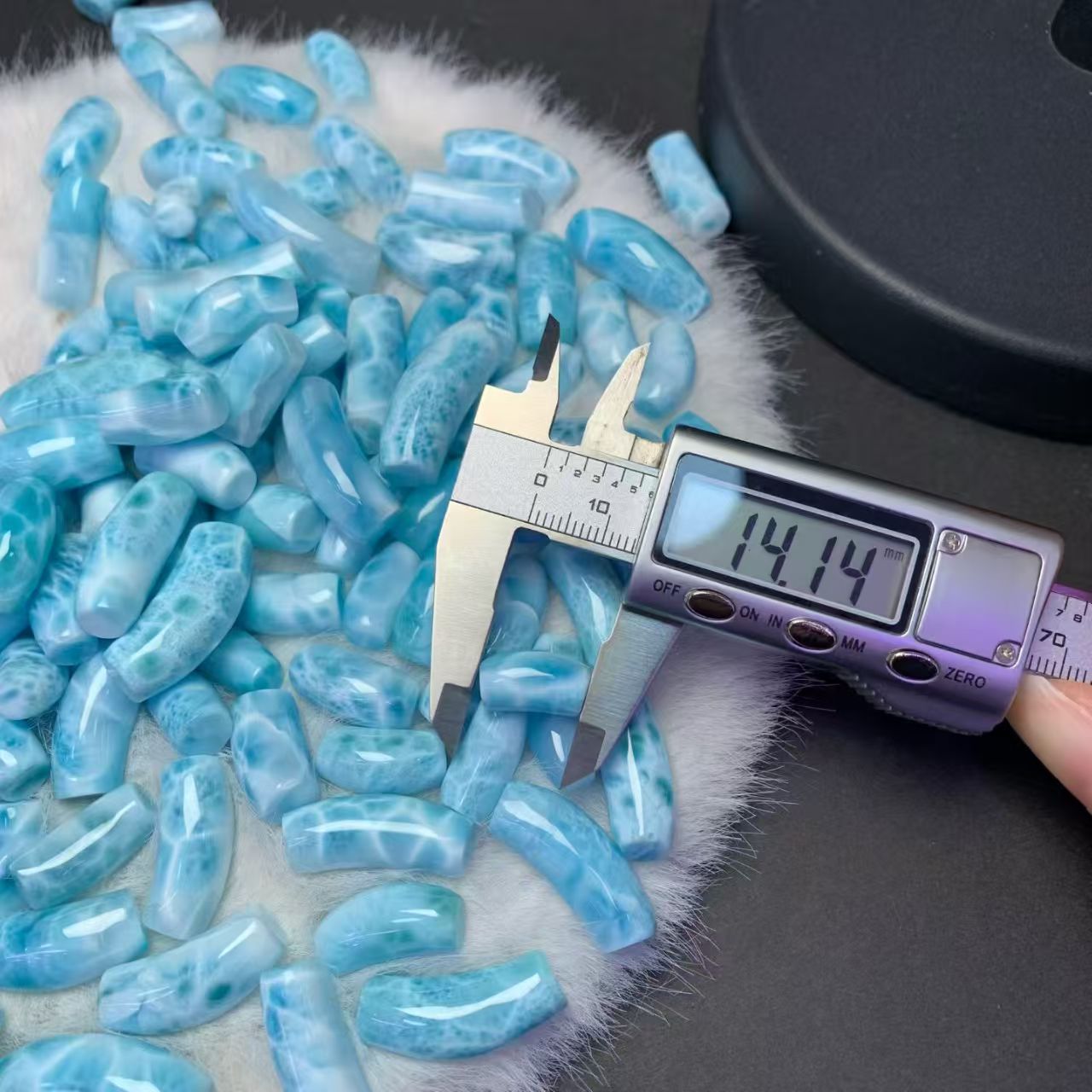 14x28mm Larimar Cabachon AAAA Quality