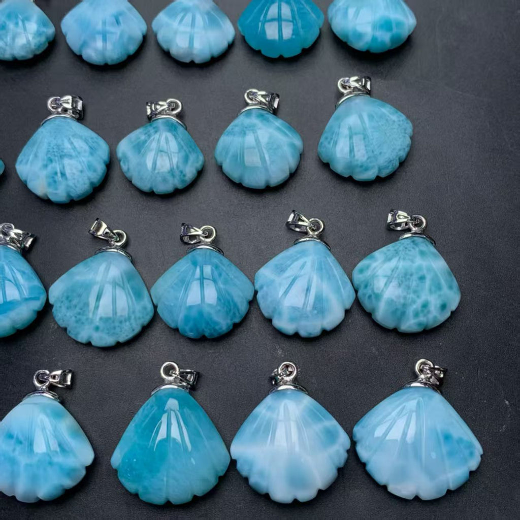 Larimar Shell Pendant AAAA Quality