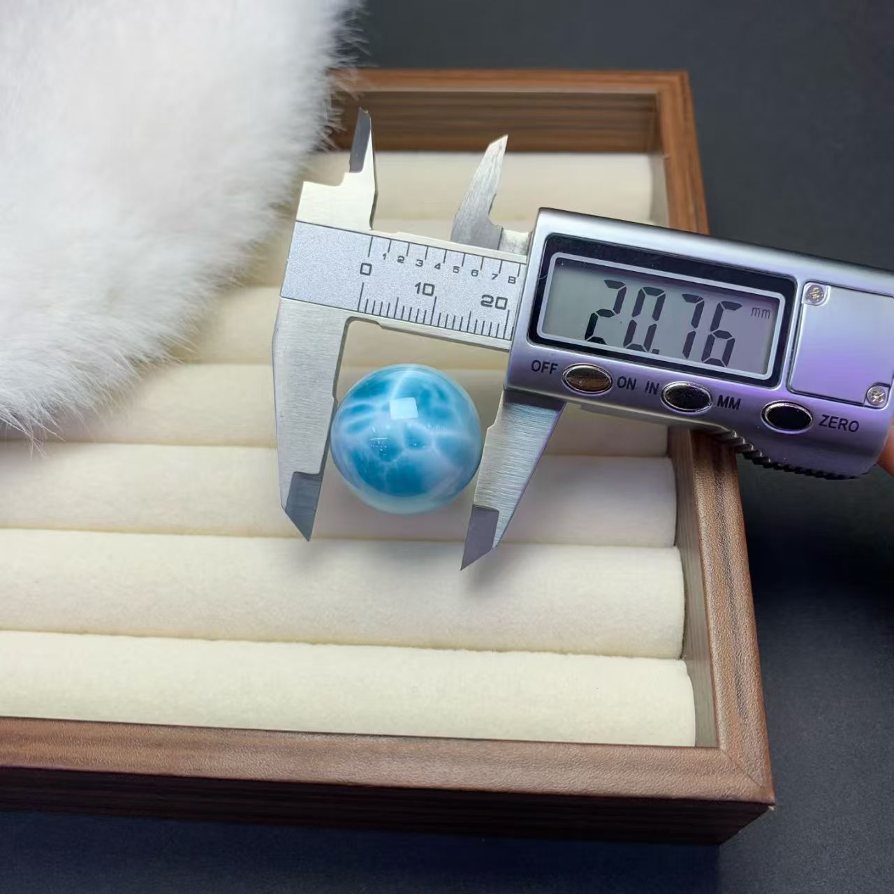 20.7mm Larimar Sphere  AAAAA Quality