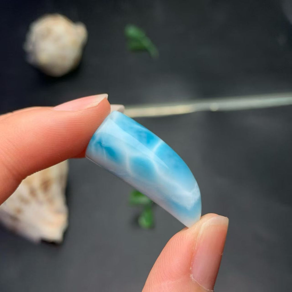 13x29mm Larimar Cabachon AAAA Quality